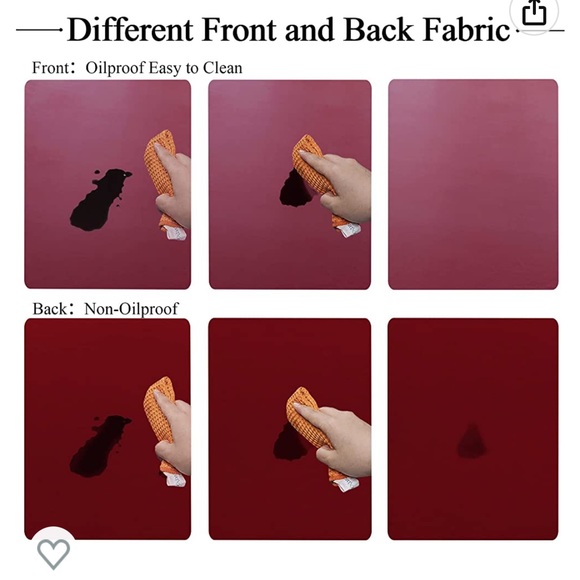 Round red table cover - Picture 6 of 7